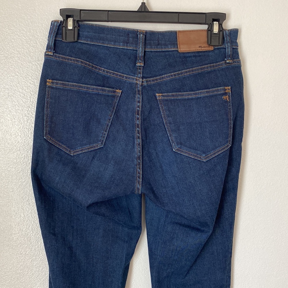 Madewell High-Riser Skinny Jeans in Hayes Wash  size 27 womens denim dark - Picture 3 of 4